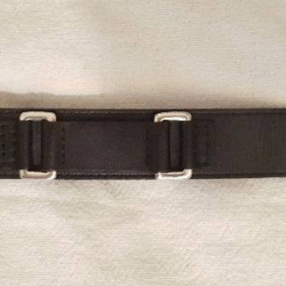 ⚡SOLD⚡ GUESS Genuine Black Leather and Silver Cuff - Picture 1 of 3